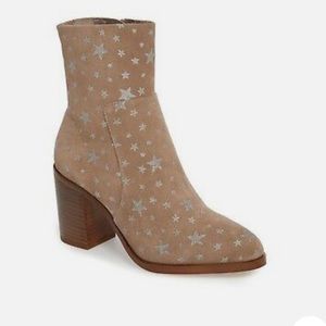 Steve Madden Suede Reward Star Print Boots